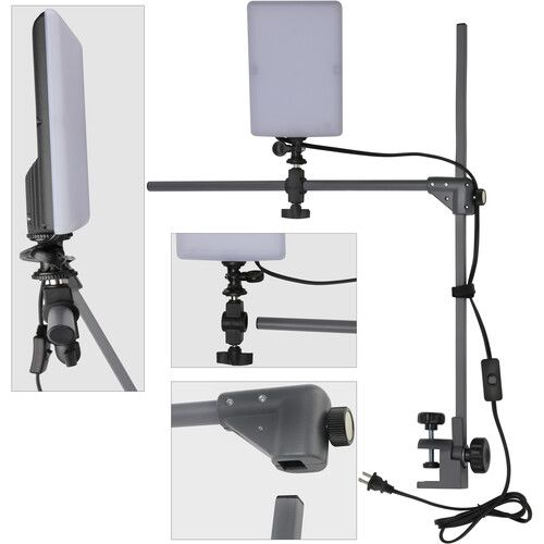  Impact Dual LED Panel Light Kit for Pro Copy Stand and Tabletop Photography