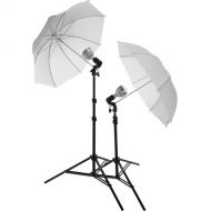 Impact Portrait Light Kit with 6' Light Stand, LED/Fluorescent Lamp Holder, 60W Bulb, and Umbrella