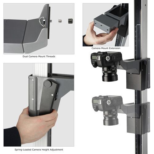  Impact Pro Copy Stand with Dual LED Panel Light Kit