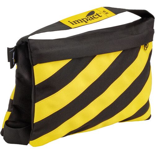  Impact Filled Saddle Sandbag (15 lb, Caution Striped, Set of 6)