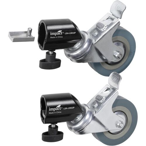  Impact Locking 3-Caster Set for 22mm Legs