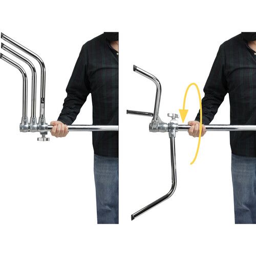  Impact C-Stand with Quick Release Sliding Leg (Chrome)