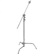 Impact C-Stand with Quick Release Sliding Leg with Grip Arm (Chrome)