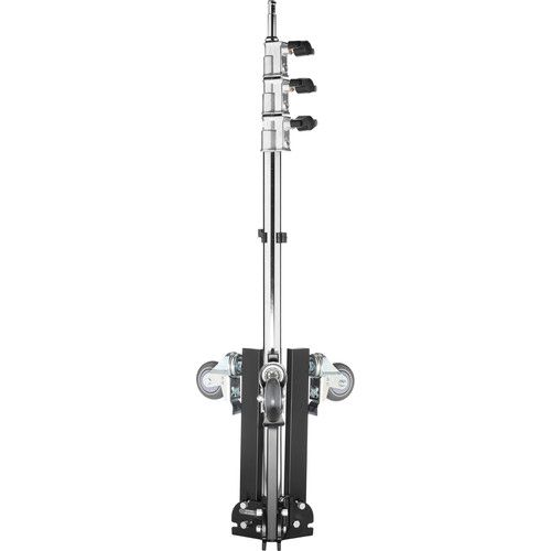  Impact Folding Wheeled Base Stand (Black/Chrome-plated, 11')