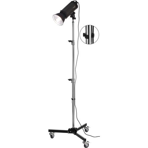  Impact Folding Wheeled Base Stand (Black/Chrome-plated, 8.5')