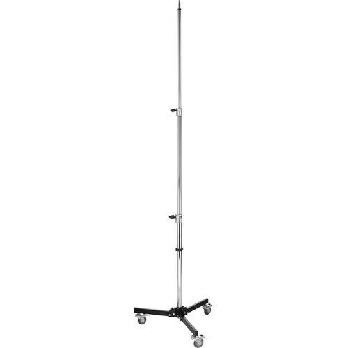  Impact Folding Wheeled Base Stand (Black/Chrome-plated, 8.5')