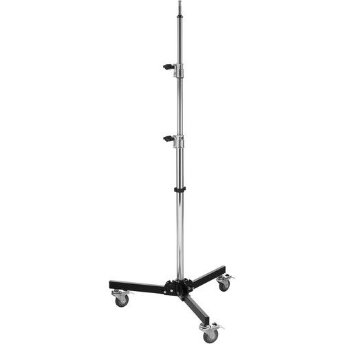  Impact Folding Wheeled Base Stand (Black/Chrome-plated, 8.5')