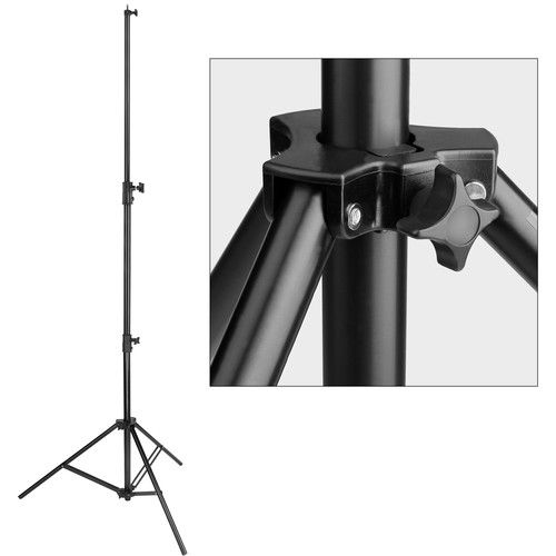  Impact Heavy-Duty Air-Cushioned Light Stand (Black, 9.5')