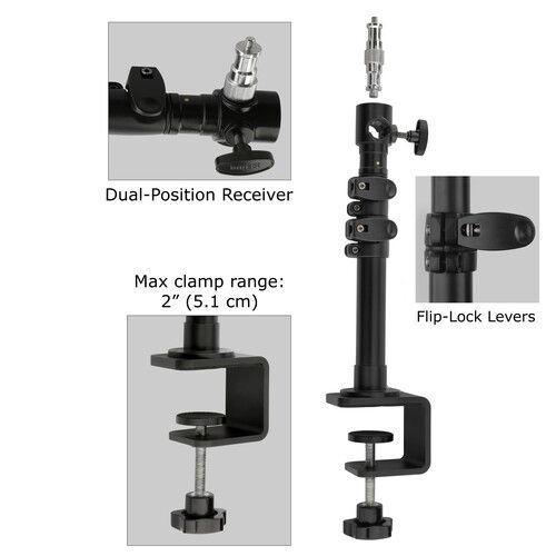  Impact Telescoping Tabletop Light Stand