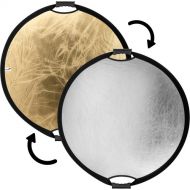 Impact Circular Collapsible Reflector with Handles (Gold/Silver, 22