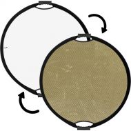 Impact Circular Collapsible Reflector with Handles (Soft Gold/White, 22