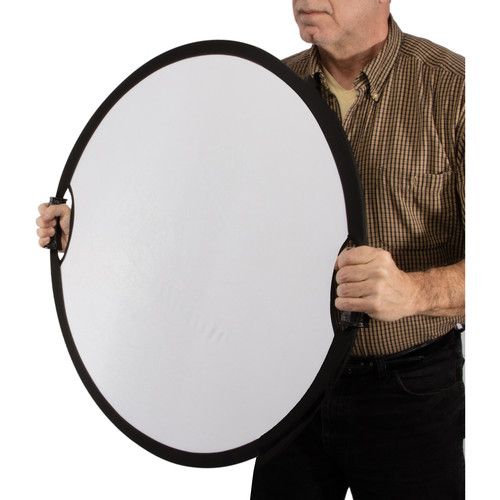  Impact Circular Collapsible Reflector with Handles (Soft Gold/White, 22