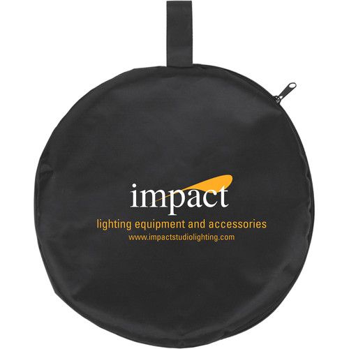  Impact Circular Collapsible Reflector with Handles (Silver/White, 42