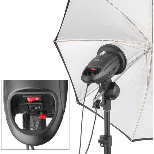  Impact SF-ABRL160 Stand Mount Flash with LED Modeling Light