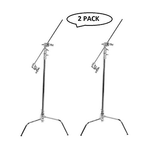  Impact Turtle Base C-Stand Kit - 10.75 (Chrome)(2 Pack)