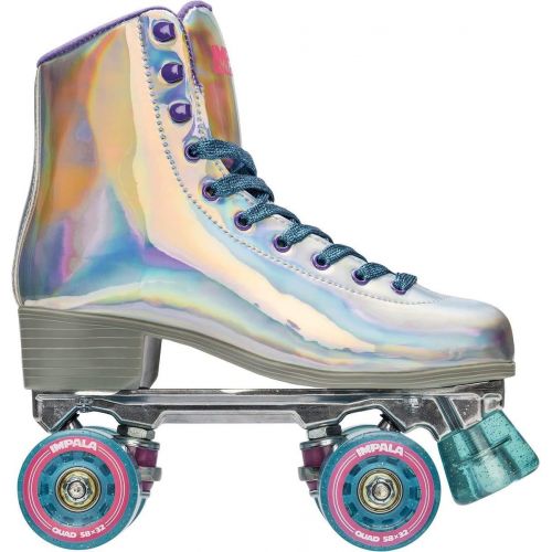  Impala Rollerskates Girls Impala Quad Skate (Big Kid/Adult) Holographic 9 (US Mens 7, Womens 9) M