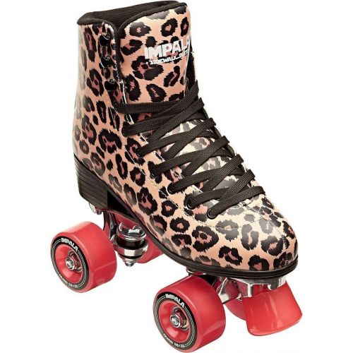  Impala Rollerskates Girls Impala Quad Skate (Big Kid/Adult) Leopard 7 (US Mens 5, Womens 7) M