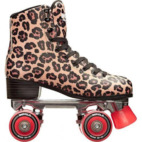  Impala Rollerskates Girls Impala Quad Skate (Big Kid/Adult) Leopard 7 (US Mens 5, Womens 7) M