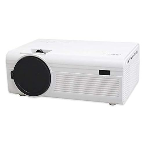  IMPECCA Home Theater Projector, for Home and Office Presentation, Keystone Correction, Movie Projector with 50,000H LED Life, and Large 4” Projecting Lens, USB, m/SD, VGA, AV Input