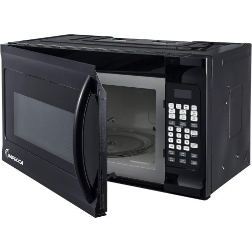  [아마존베스트]Impecca COM1600B 1.6 cu. ft. Over-the-Range 30” Microwave Oven 1000 Watts, with Surface Light, 2 Speed Vent System, Touch-pad Controls, Digital Clock, Timer, LED Display and Child