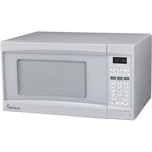  Impecca CM0774 LED Digital Countertop Microwave Oven with 10 Power Levels and Digital Display, 0.7 Cubic Feet, White