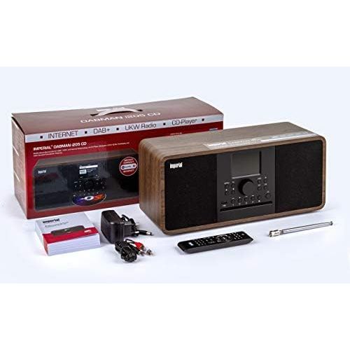  [아마존베스트]-Service-Informationen IMPERIAL DABMAN i205 CD Internet Radio/DAB+ (Stereo Sound, FM, CD Player, WLAN, LAN, Bluetooth, Streaming Services (Spotify, Napster and Much More) Including Power Supply) Brown