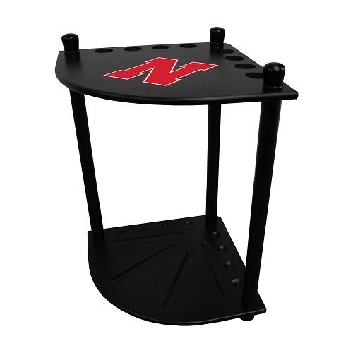  Imperial University of Nebraska Corner Cue Rack wOfficially Licensed Logo