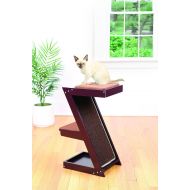 Imperial Home Wooden Cat Scratcher & Cat Perch  Wood Cat Climber Sisal Scratching Post