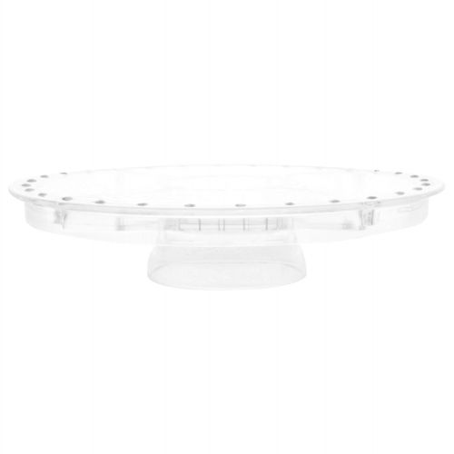  ImpiriLux Acrylic Cake Stand and Multifunctional Serving Platter with Dome | Includes Stainless Steel Cake Cutter Server | For Desserts, Chips, Salads, Pastry and more