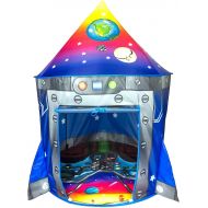 ImpiriLux Rocket Ship Play Tent Playhouse | Unique Space and Planet Design for Indoor and Outdoor Fun, Imaginative Games & Gift | Foldable Playhouse Toy + Carry Bag for Boys & Girls | by Ima