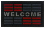 Imports Decor Synthetic Welcome Door Mat, 18 x 30, Red