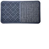 Imports Decor Synthetic Rubber Door Mat, 16 x 28, Grey