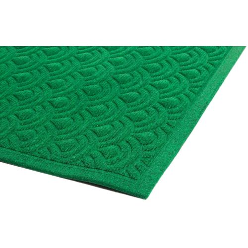  Imports Decor Synthetic Rectangular Shell Door Mat, 18 x 30, Green