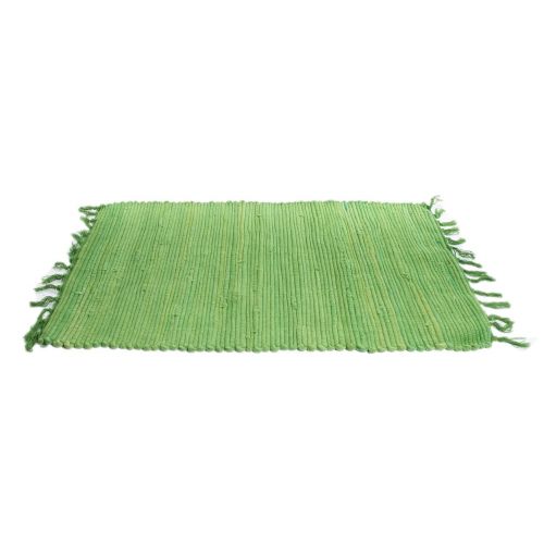  Imports Decor Dhurrie 100% Cotton Rug, Green, 20 by 32