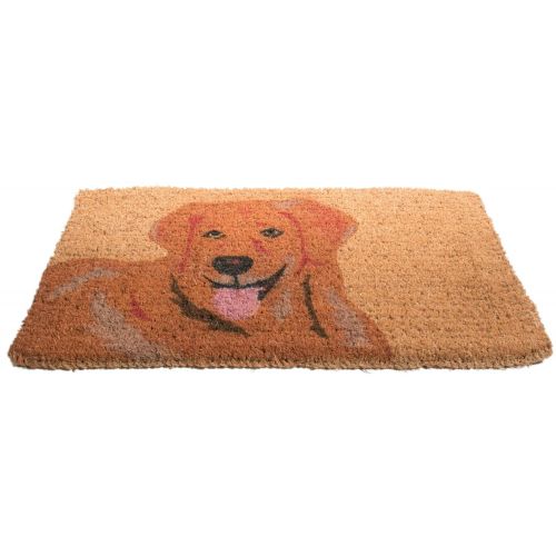  Imports Decor Golden Retriever Printed Coir Doormat, 30 by 18 by 1-Inch