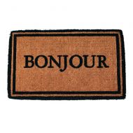 Imports Unlimited Bonjour Hand Made Extra Thick Coconut Fiber Doormat, 18 x 30