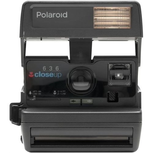  Impossible Polaroid 600 Square Black One Step Camera, Black (PRD541)