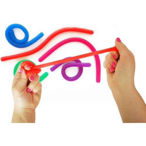  [아마존베스트]Impresa Products 5-Pack of Stretchy String Fidget / Sensory Toys (BPA/Phthalate/Latex-Free) - Stretches from 10 Inches to 8 Feet!