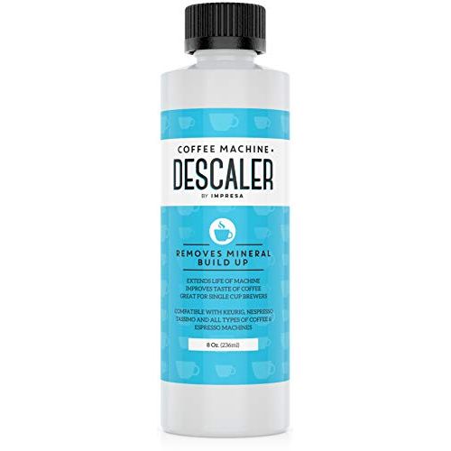  Impresa Products Keurig Descaler (2 Uses Per Bottle) - Made in the USA - Universal Descaling Solution for Keurig, Nespresso, Delonghi and All Single Use Coffee and Espresso Machines