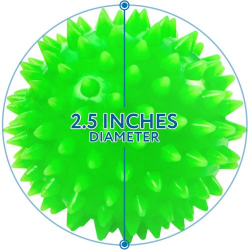  Impresa Products 10-Pack of Spiky Sensory Balls - Squeezy and Bouncy Fidget Toys / Sensory Toys - BPA/Phthalate/Latex-Free