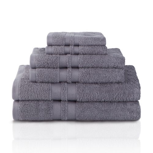  Superior Ultra Soft 100% Cotton 6-Piece Towel Set - (2 face+2 hand+2 bath)