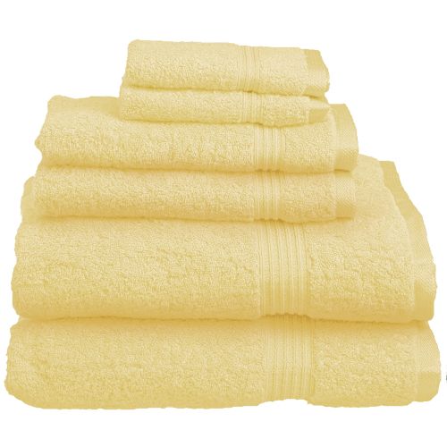  Superior 600GSM Long-Staple Combed Cotton 6-Piece Towel Set