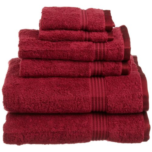  Superior 600GSM Long-Staple Combed Cotton 6-Piece Towel Set