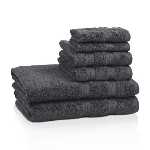  Superior Super Soft and Absorbent 100% Cotton Zero Twist Smart Dry 6PC Towel Set