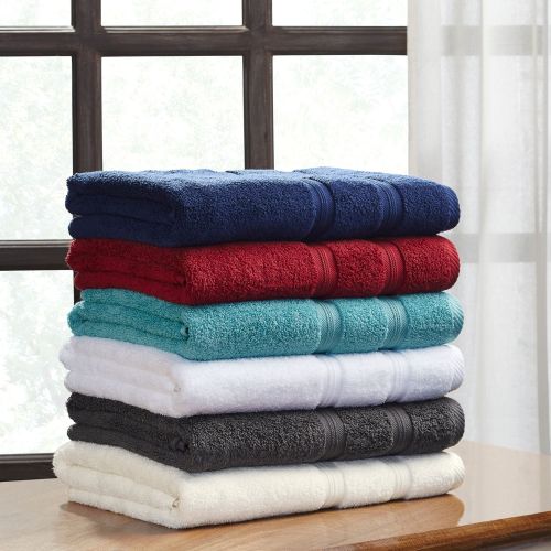  Superior Super Soft and Absorbent 100% Cotton Zero Twist Smart Dry 6PC Towel Set