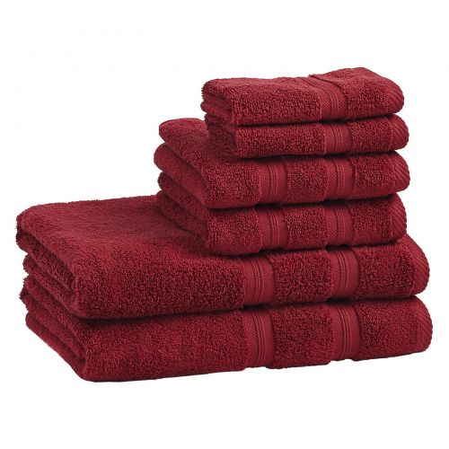  Superior Super Soft and Absorbent 100% Cotton Zero Twist Smart Dry 6PC Towel Set