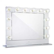 Impressions Vanity Authorized Dealer Reflection Plus Mirror Hollywood Makeup Mirror - 12 LED...