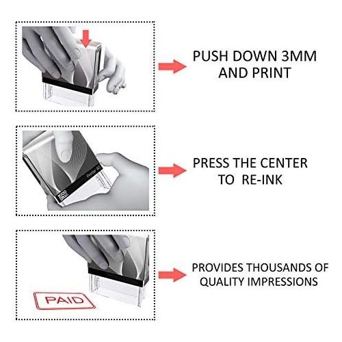  Imprue Cosco P20 Self Inking Stock Stamps - Personal
