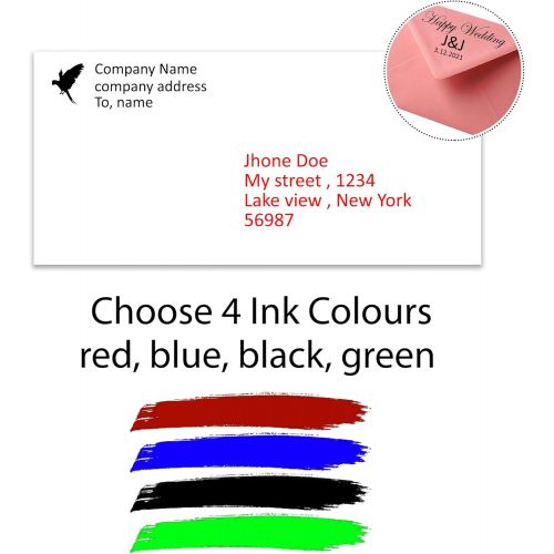  Imprue Cosco 2000 Plus Printer 54 for Medium Address or Message. Customize up to 10 Lines of Text. self Inking Stamp