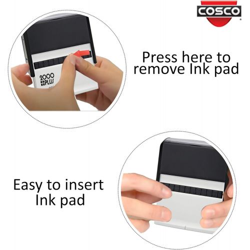  Imprue Cosco 2000 Plus Printer 54 for Medium Address or Message. Customize up to 10 Lines of Text. self Inking Stamp